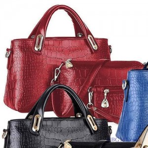 Elegant Faux Crocodile Leather Bags